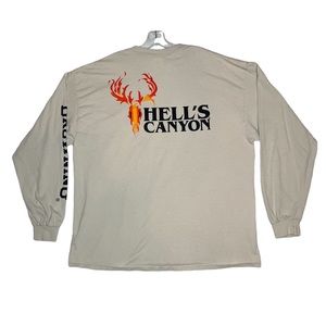 Browning Mens 2XL Hells Canyon Long Sleeve Crew Neck 100% Cotton T-Shirt